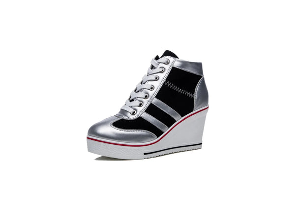 Trendy Canvas style Wedge Heel Shoes