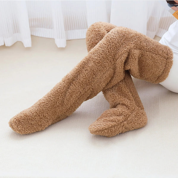 Trendy Long Plush Fleece Knee High Socks