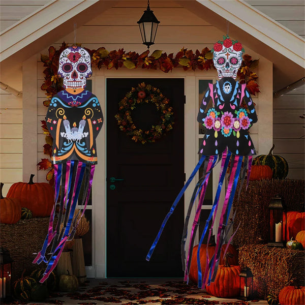 Trendy Day of the Dead Porch Halloween  Outdoor Decor