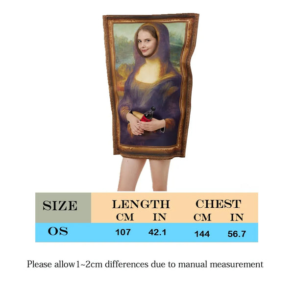 Trendy Inspired Mona Lisa Mural Costume