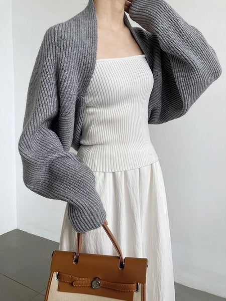 Trendy Knitted Cardigan Loose Sweater Jacket