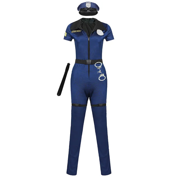 Trendy Halloween Women Police Officer Uniform
