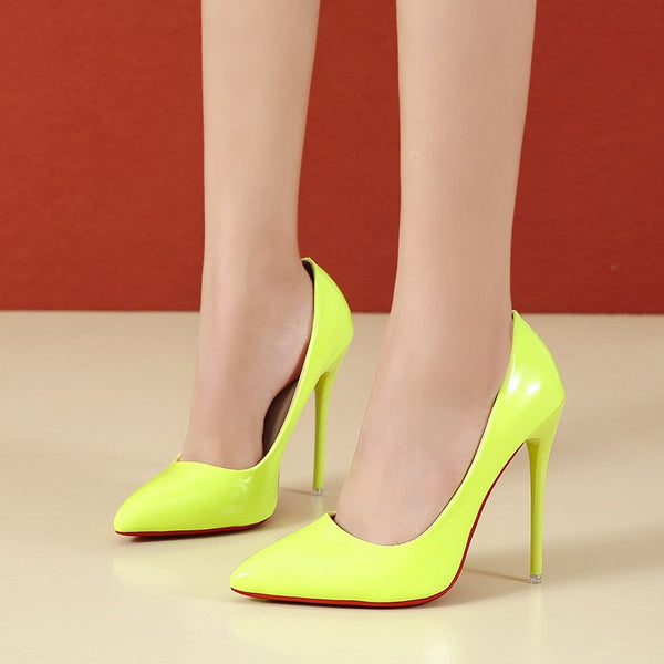 Trendy Red Sole High Pointed Toe Heels