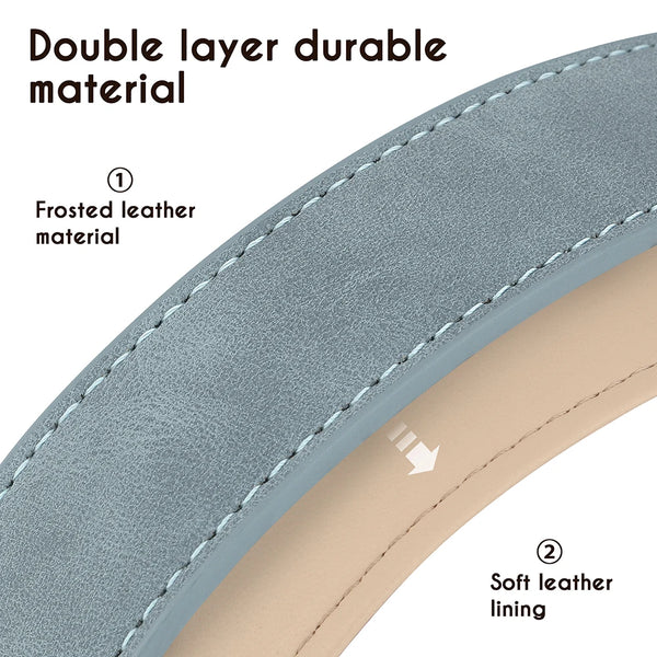 Trendy Adjustable Suede Leather Pet Collar
