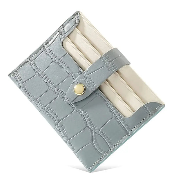 Trendy Small  Faux Leather  I.D. Card Holder