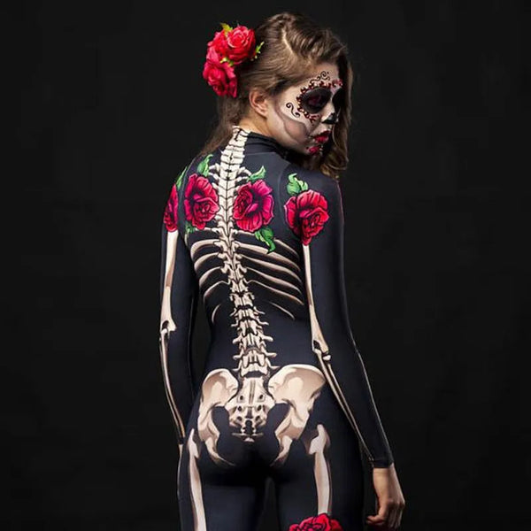 Trendy Rose Skeleton Halloween Costume