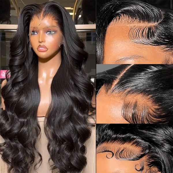 Trendy 100% Human Hair Body Waive Brazilian Lace Wig