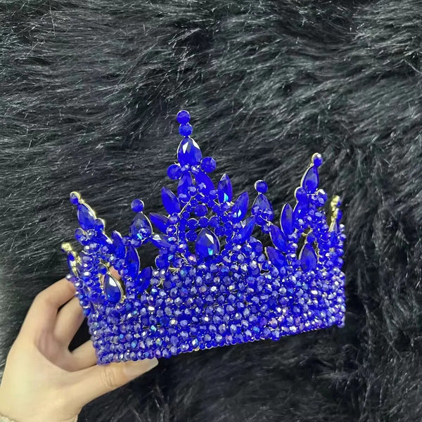 Trendy Crystal Luxury Pageant Crown Hair Accessories