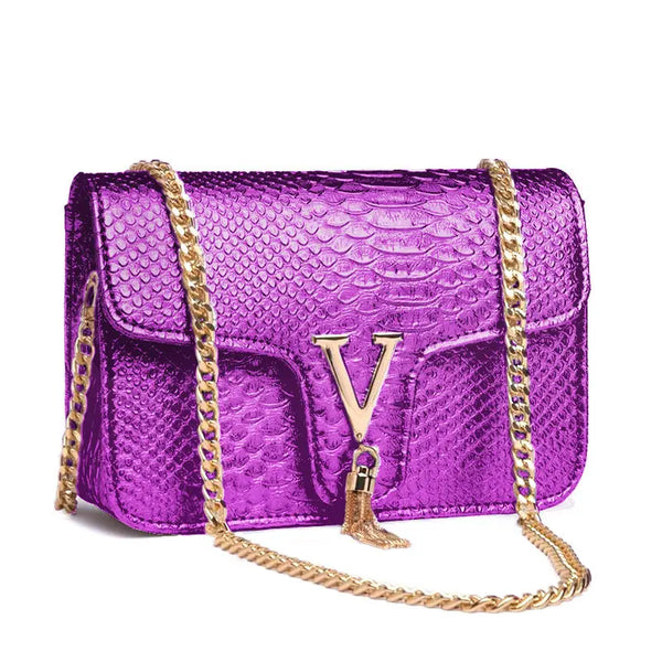 Trendy Crocodile Inspired Handbag Purse
