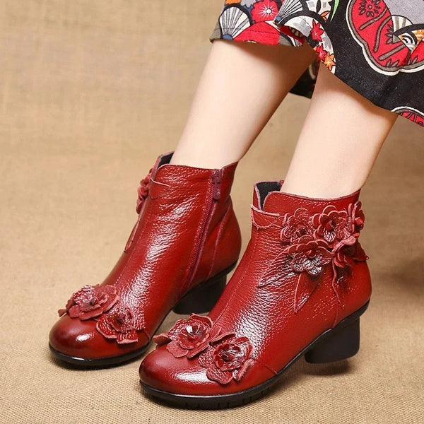 Trendy Genuine Leather Non Slip Mary Jane Inspired Shoes