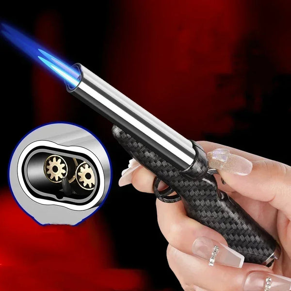 Trendy Double Flame Mini Gun Torch Lighter