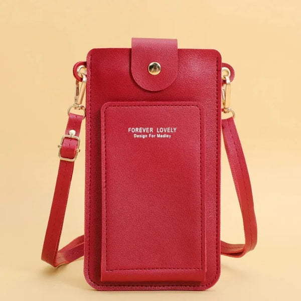 Trendy Crossbody Messenger Soft Leather Purse