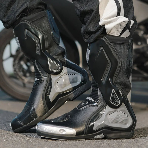 Motorcycle Cross-country Professional Racing Boots Motorbikes Platform Boots  Breathable Wear Safety To Protect Motorcyclist