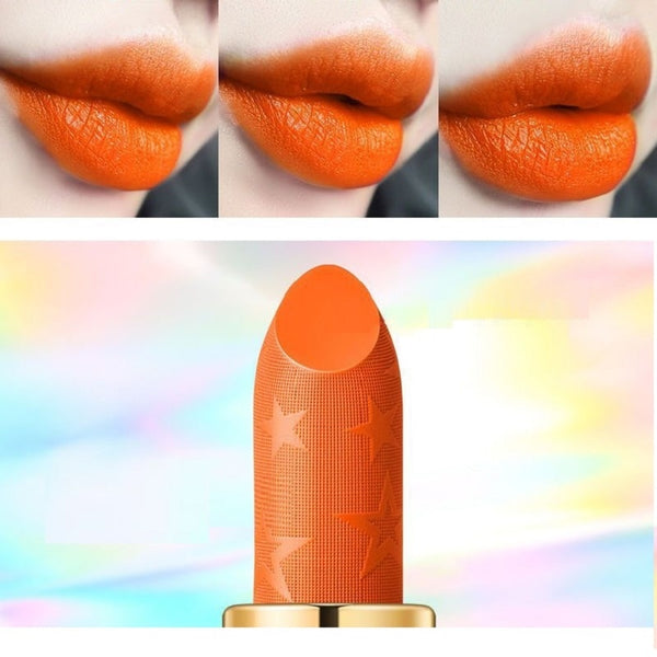 Trendy Orange Waterproof Long Lasting Matte Lipstick