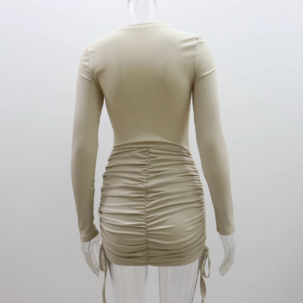 Trendy Mesh Fringed Mini Party Dress