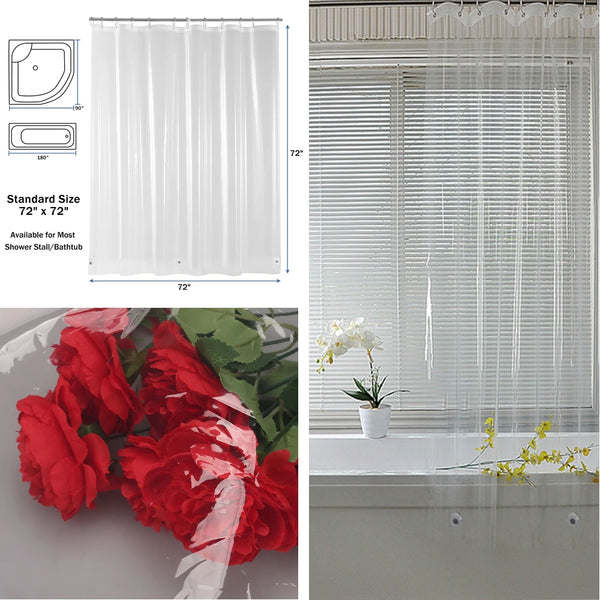 Trendy Waterproof Bath Curtains With Hook