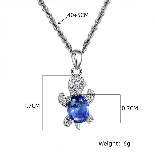 Trendy Free Yourself  3pcs Silver-plated Turtle Shape Diamond