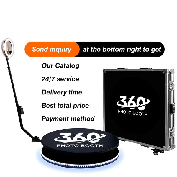 Trendy 360 Degree Rotating Spin Photo Booth Machine