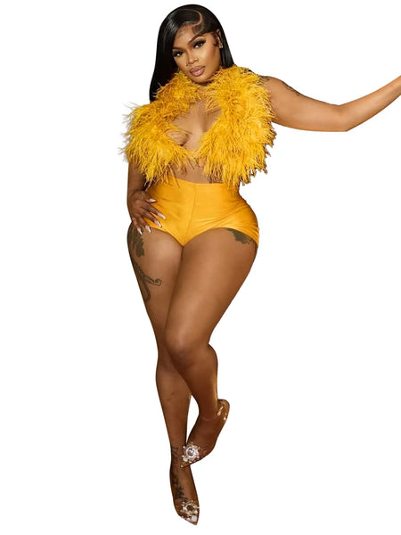 Trendy Two Piece Patchwork Faux Fur Vest