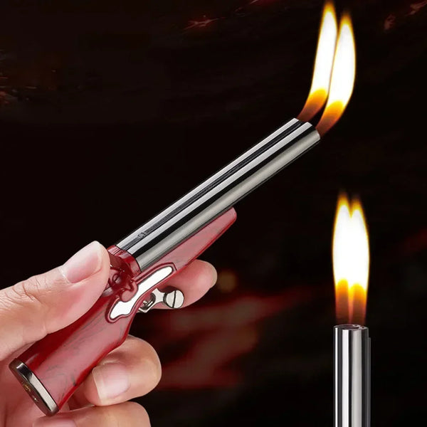 Trendy Double Flame Mini Gun Torch Lighter