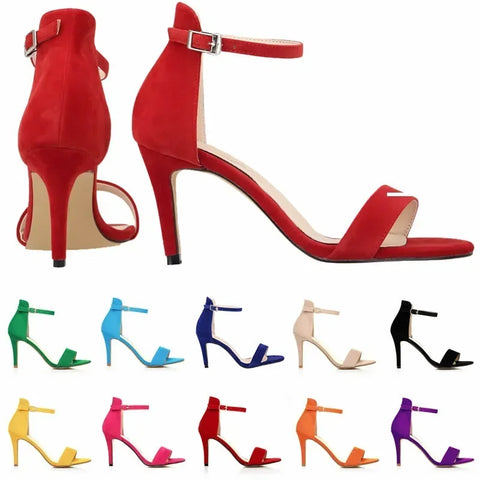 Trendy Open Toe Single Thin Heel Pumps