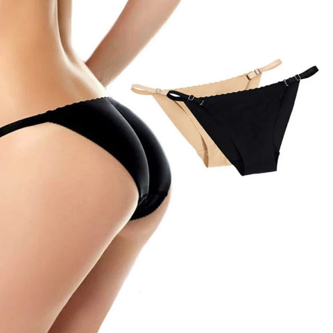 Trendy Seamless Buttocks Lifting Panties With Hip Pads