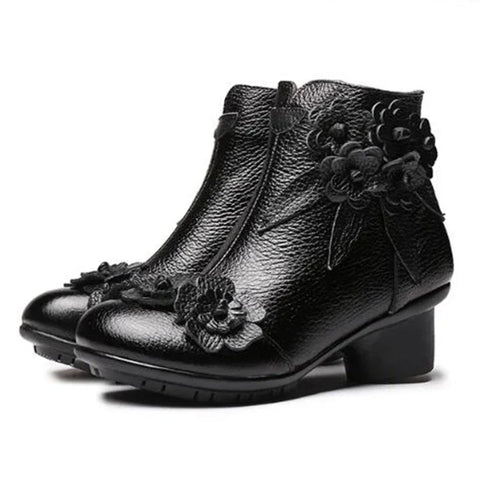 Trendy Genuine Leather Non Slip Mary Jane Inspired Shoes
