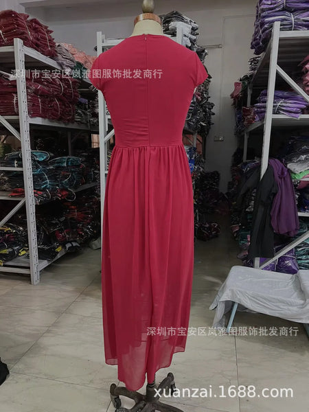 Trendy Chiffon Formal Maxi Dress