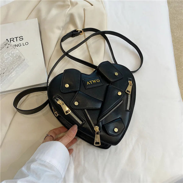 Trendy Tuxedo Inspired Crossbody Handbag