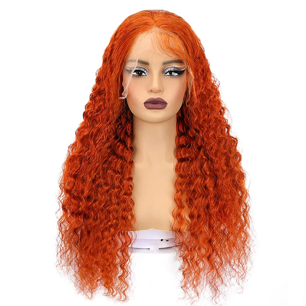 Trendy Transparent HD Lace Front Deep Wave Human Hair Wig