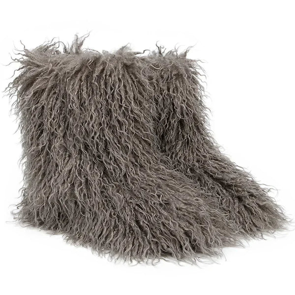Trendy Teddy Bear Faux Wool Boots