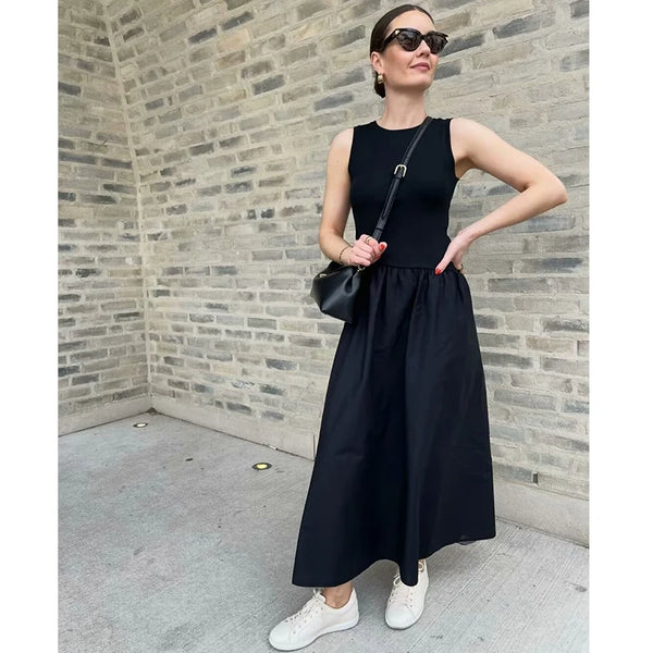 rendy Casual Long Chic Tank Maxi Dress