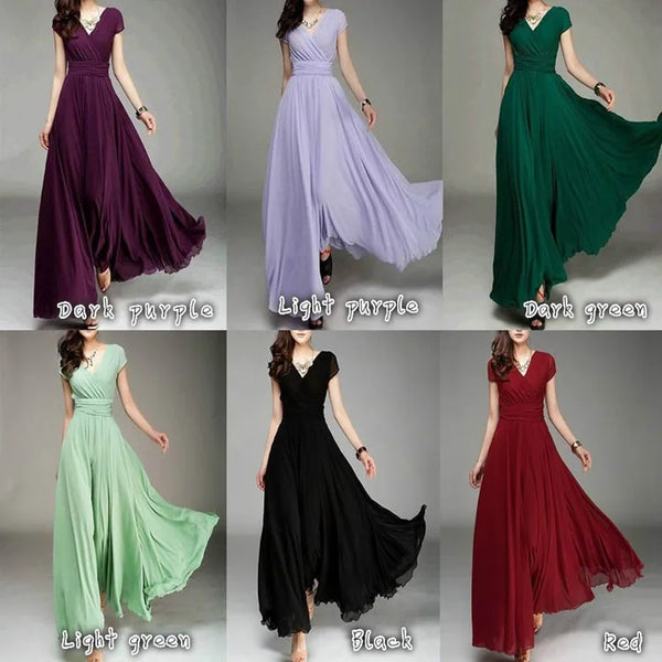 Trendy Chiffon Formal Maxi Dress