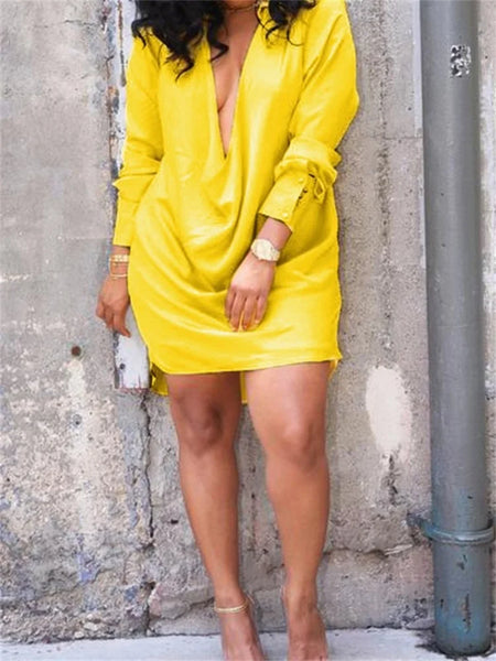 Trendy Hollow Draped Casual Sweater Dress