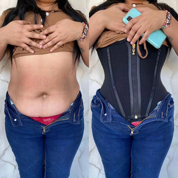 Trendy Waist Trainer Corset With Zipper