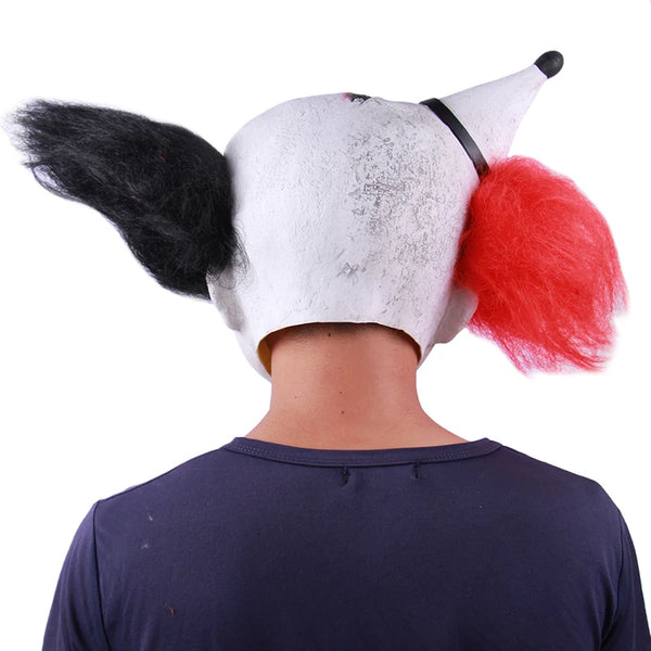 Trendy Double Head Clown Halloween Mask