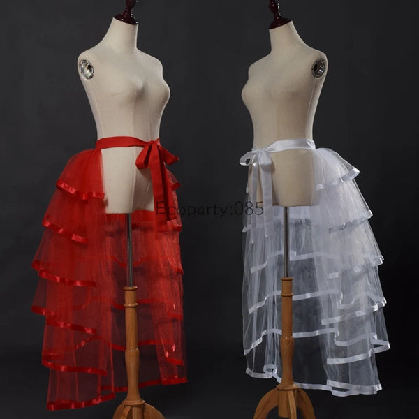 Trendy Tie-on Ruffle Tutu Bustle Skirt