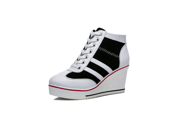 Trendy Canvas style Wedge Heel Shoes