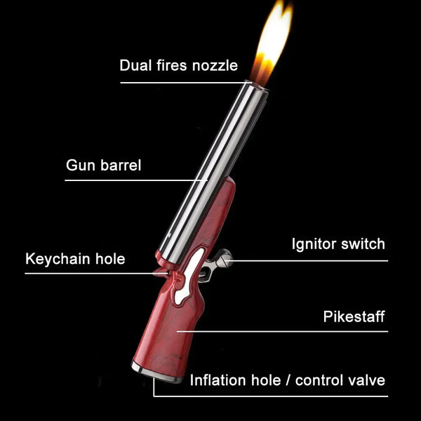 Trendy Double Flame Mini Gun Torch Lighter