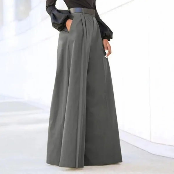 Trendy High Waist Wide Leg Loose Pants