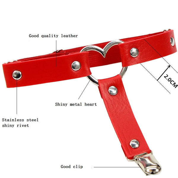 Trendy Leather Thigh Garters Harness Leg Strap