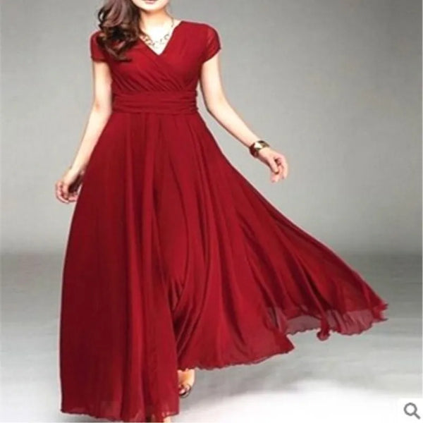 Trendy Chiffon Formal Maxi Dress