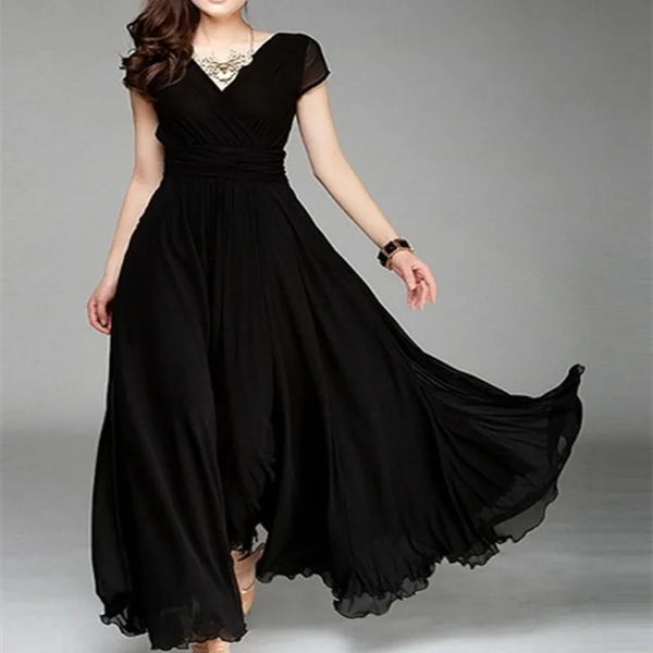 Trendy Chiffon Formal Maxi Dress