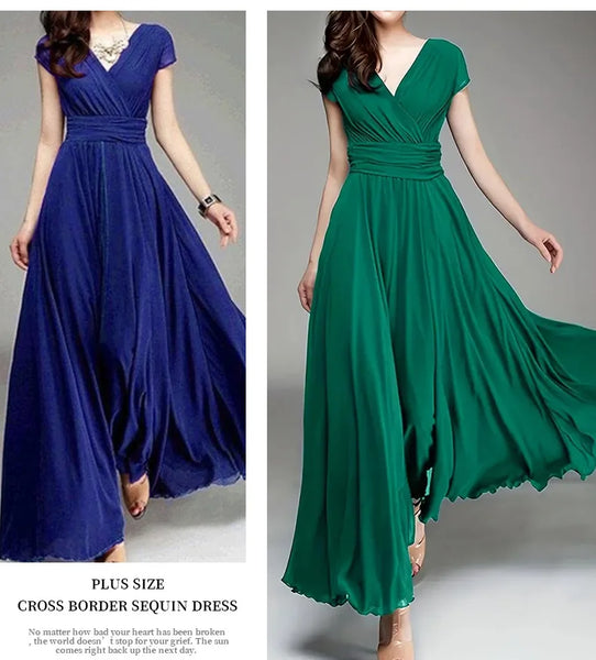 Trendy Chiffon Formal Maxi Dress