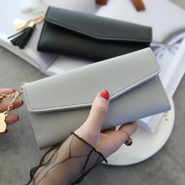 Trendy Fold Wallet With Coin Pocket And Tassle