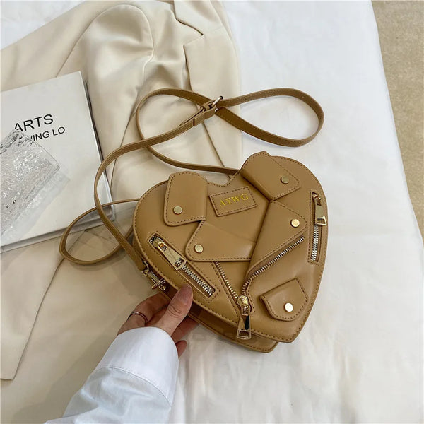 Trendy Tuxedo Inspired Crossbody Handbag
