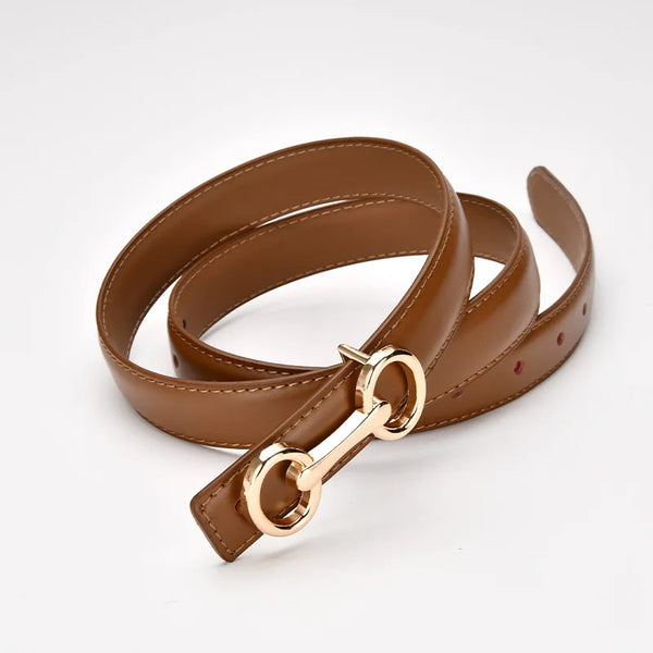 Trendy Leather Fashion Buckle  Belt