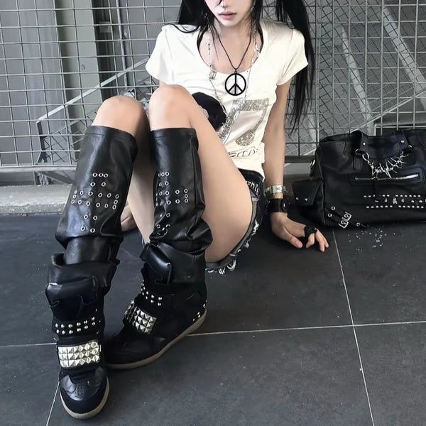 Trendy Retro Inspired Punk Sneakers