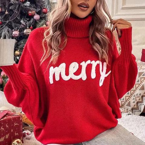 Trendy Knitted Holiday Sweater