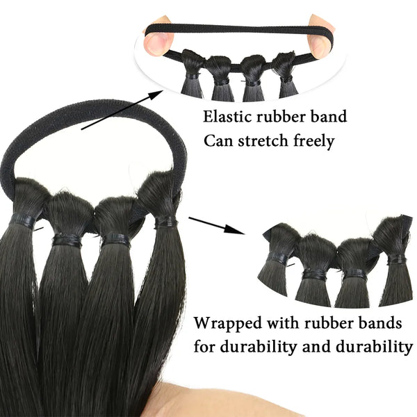 Trendy DIY Extensions Box Braid Ponytail Hair Rope